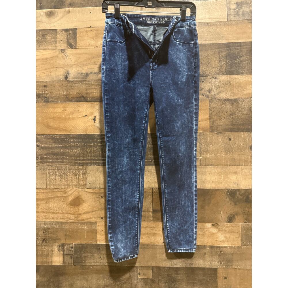 American Eagle Sky High Jeggings – Skinny Acid Wash – Size 2 – Used